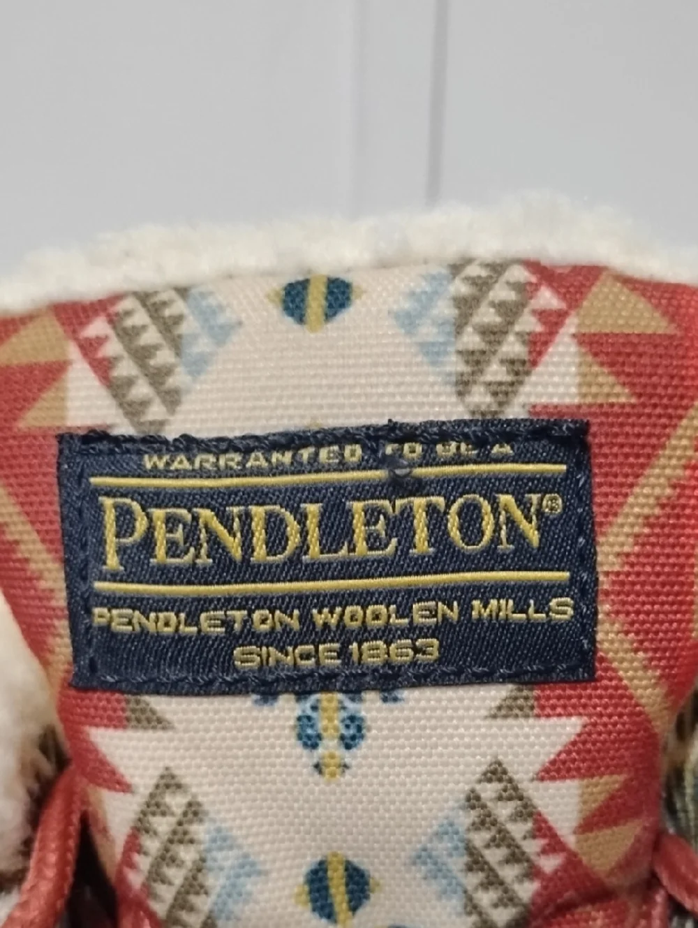 Pendleton Women's 8 Orange‎ Patterned Insulated Duck Journey West Boot